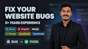 fix bugs in react, angular, nextjs or nodejs applications