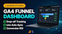 build a google looker studio funnel and conversion dashboard