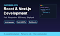 build a fast react and nextjs web app or saas