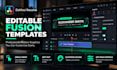 create custom davinci resolve fusion motion graphics templates
