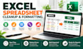 clean, format and organise your excel spreadsheet