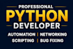 develop python scripts, automation tools