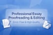 proofread and edit your essay