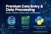 do python data cleaning, excel data entry, and automation