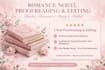proofread and edit your romance novel with passion