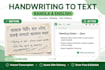 transcribe handwritten notes images pdf to ms word typing