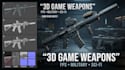 create 3d fps guns firearms sci fi futuristic weapons 3d military weapon assets