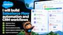 build salesforce flow automation and CRM workflows