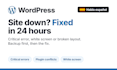 fix your wordpress error or broken site within 24 hours