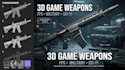 create 3d weapon game asset, sci fi weapon, 3d low poly weapon, 3d gun model