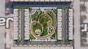 deliver 3d render for landscape masterplan, modern suburban park visualization