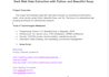 provide web data extraction and reporting with python