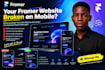 fix your framer website mobile responsiveness, layout, speed and design issues