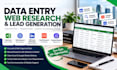 do data entry, web research and lead generation