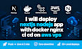 deploy nextjs nodejs app with docker nginx ci cd on aws vps