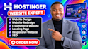 design, redesign and build a professional hostinger website