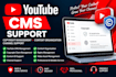 provide professional youtube cms, copyright management and channel support