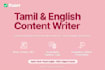 write tamil and english content