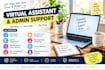 be your virtual assistant for admin support