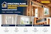 design structural plans for door window openings header beam support