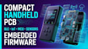 design compact handheld pcb, ble, sensors, iot, mcu and embedded firmware
