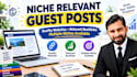 publish niche relevant guest posts with backlinks