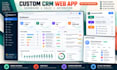 develop custom CRM software web application dashboard and business automation