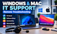 remotel troubleshoot and try resolving your windows or mac computer