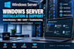 install, configure and troubleshoot windows server