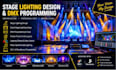 do stage lighting design and event stage lighting setup and dmx programming