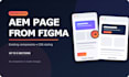 build an aem page from figma using existing components