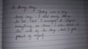 handwrite the notes and letters