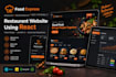 build a modern responsive restaurant website using react