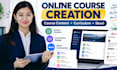 course creation, course content and skool community setup