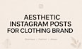 design instagram posts for clothing boutique or brand