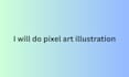do pixel art ilustration