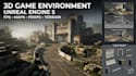 create 3d ue5 shooter environments fps buildings interiors exteriors game props