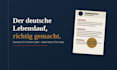 write a professional german CV and cover letter