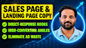 write high converting sales page copy and landing page copy