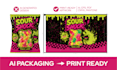 convert ai packaging, ai generated packaging design into vector print ready file