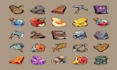 create  pixel game ui, icons, hub design rpg menu 2d retro interface, rpg ui kit