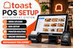 setup toast pos restaurant system, menu, kds and integration