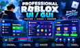 create professional roblox ui, gui and game interface design