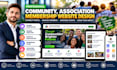 design wordpress foundation website, association community and volunteer website