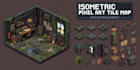 isometric pixel art isometric game art props pixel 2d sprite sheet tileset