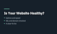 check your website uptime, SSL and domain setup