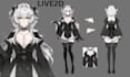 design 3d vtuber model anime vtuber rigging klive 2d vtuber model live2d rigging