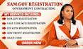 register samgov llc registration nonprofit registration cage code uei naics code