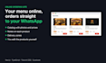 create an online ordering website that sends orders to whatsapp