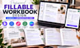 design fillable canva workbook and interactive PDF guide